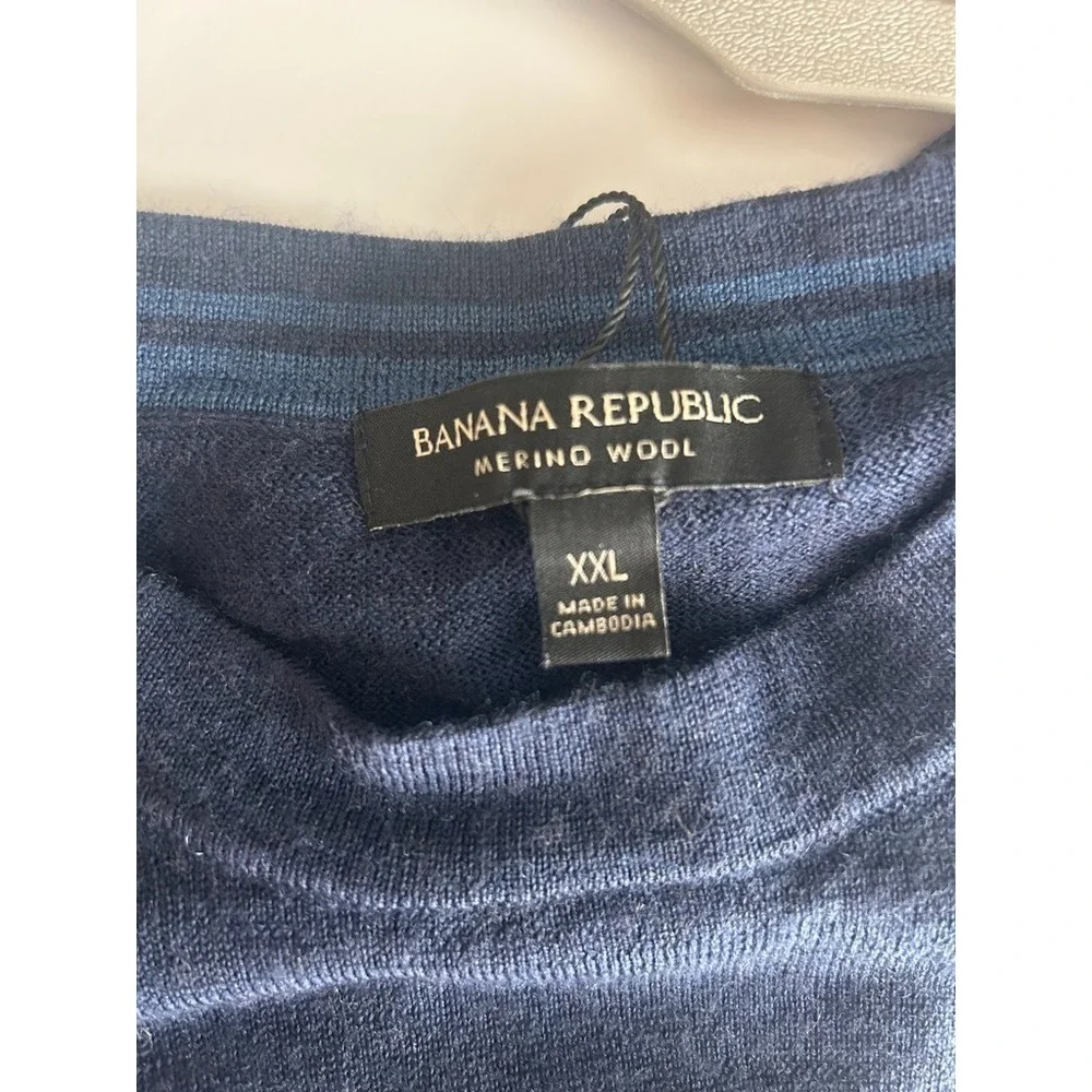 Banana Republic Mens Merino Wool Crewneck Sweater  XXL Normcore Capsule Heritage